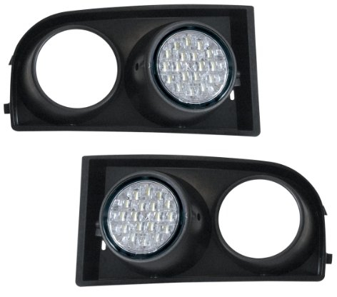 Dino KRAFTPAKET 610851 Tagfahrlicht, Grilleinsätzen ECE R87, LED, geeignet für VW Golf 5, Fahrzeuge mit Serien-Nebellicht Typ 1K