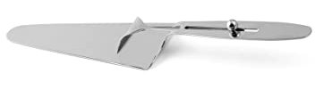 Weis Tortenheber aus Edelstahl mit breitem Schieber, Silber, 24x5,5x2,1 cm