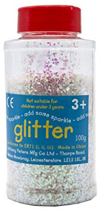 Glitter | 100 Gram tub | Shaker lid for Easy Pouring | Arts and Crafts | Glitter Art | Pearl