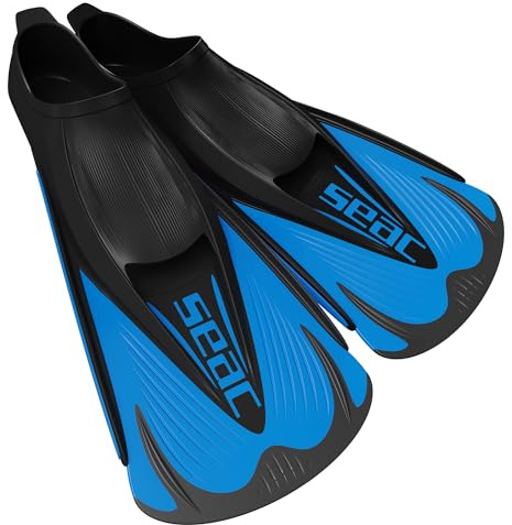 Seac Speed-S, Aletas de natación Cortas para Entrenamiento de Piscina y mar