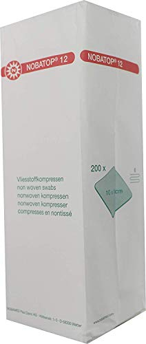 Nobatop 12 Vliesstoffkompressen 6-fach 1000 Stück ( 5 x 200 ) 10 cm x 10 cm