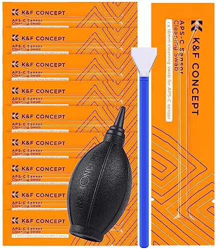 Minadax APS-C Sensor Reinigung 16mm Swabs 10 Stück Staubfrei + Blasebalg