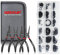WISEUP Set 4 Pinces à circlips, 225 pièces pinces à anneaux, avec sac de rangement, acier au carbone industriel, pince circlips antirouille et antirouille