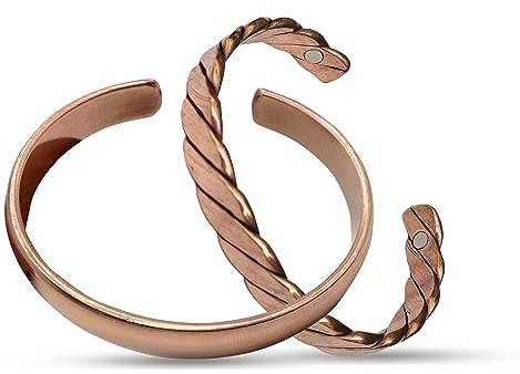 Wonder Care, reines Kupferarmband für Herren und Damen, Herren-Kada aus Kupfer, mit Samtbeutel und Geschenkverpackung, Adjustable ( Various Sizes ), Kupfer