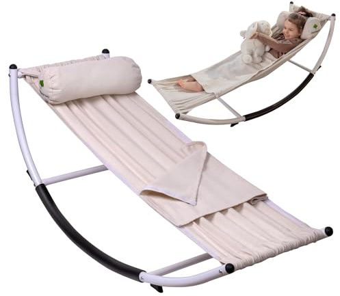 Timberoo Kids Rocking Chair - Kids Recliner Chairs for Toddlers, Kids Chairs Comfy Toddlers Lounge Chair - Adjustable Pillow and Blanket for Sensory Comfort Included