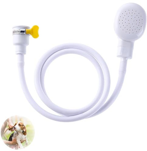 Single Tap Shower Attachment for Bath | Shower Hose for Kitchen Sink | Multi-Purpose Sink Shower Attachment | Easy Installation | Ideal for Pet Bathing, Hair Washing, Floor Cleaning
