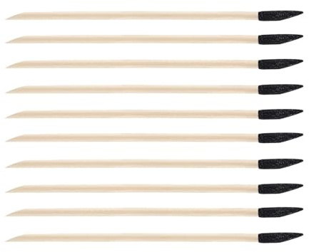 Pack Of 50 Fine Detail Sanding Sticks With Angled Tips Nails Art Supplies For Woodworking And Model Crafting