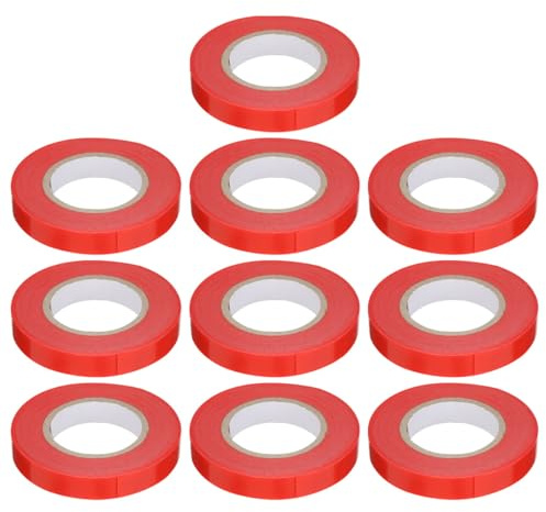 Toddmomy Ruban Adhésif PVC pour Jardinage 10 Pièces Attaches Flexibles pour Plantes et Tomates Compatible Machine à Nouer Liens Ajustables Résistants pour Vigne et Légumes en Extérieur