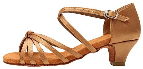 Scarpe tradizionali da donna con tacco, scarpe da donna, scarpe con tacco a spillo Mary Jane Ballerine, eleganti e comode, da sposa, colore cachi, 40