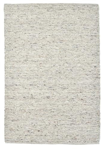 Handwebteppich Alm Glück | beidseitig verwendbar | nachhaltige, ungefärbte Schurwolle | 70 x 130 cm | beige/sand | THEKO die markenteppiche