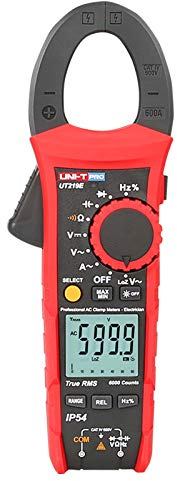 UNI-T Professional UT219E Digital Klemme Messgerät, 1000 V AC DC True RMS IP54 Wasserdicht Stromspannung Aktuell Messung Tester mit LCD Automatisch Hintergrundbeleuchtung Anzeige