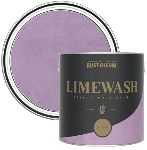 Rust-Oleum Purple Limewash Effect Wall Paint - No.599 2.5L
