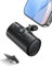 Mini Universal Bateria Externa Carga Rapida Power Bank, 5000mAh Cargador Portatil Movil con Soporte Integrado, Powerbank Conector USB-C Plegable Compatible Samsung iPhone 15/16 Android etc (Negro)