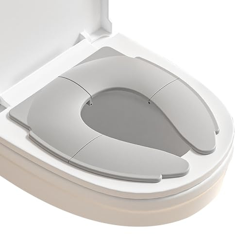 Vlecexs Anneau de Toilette Pliable pour Enfants, Siège d’Apprentissage Pot, Réducteur WC, Sac de Rangement pour Garçon et Fille