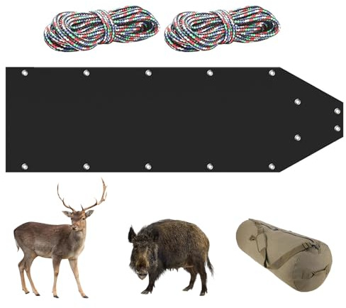 Luge à gibier pour Cerfs - Transport de gibier Lourd, Outil de Plein air | Outil Portable Robuste avec Cordons de Serrage, équipement de Transport fiable, équipement Pratique pour Transporter
