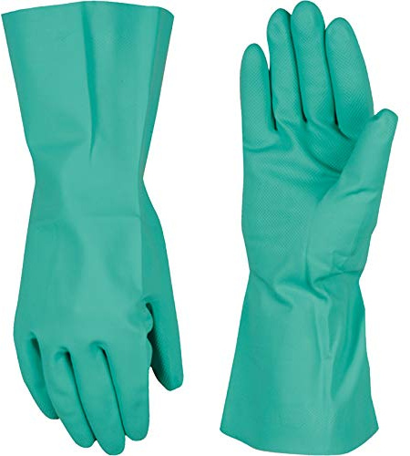 Wells Lamont Chemical Resistant Nitrile Gloves, Solvent and Pesticide Resistant, Reusable, Medium (178M)
