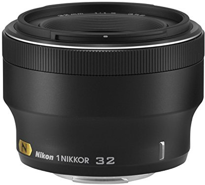 Nikon JVA-301-DA - Teleobiettivo, lunghezza focale 32 mm F/1.2, colore: Nero