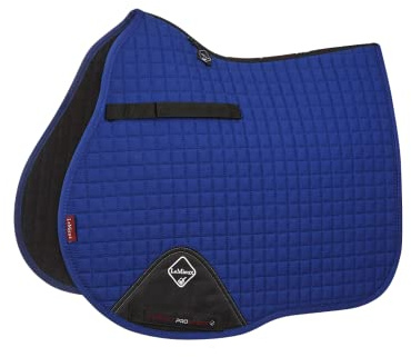 LeMieux General Purpose Cotton Square Saddle Pad - English Saddle Pads for Horses - Equestrian Riding Equipment and Accessories - (Benetton Blue - Large)