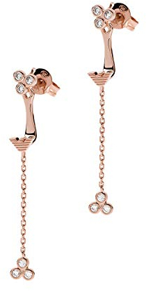 Emporio Armani Women's Rose Gold Sterling Silver Jacket Earring, EG3488221