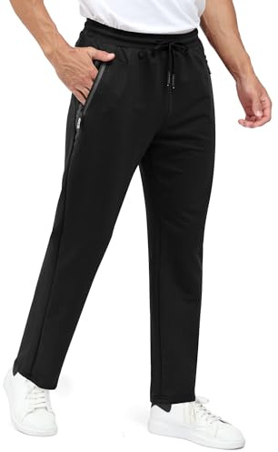 Csqtongan Joggingbyxor herr bomull sportbyxor långa sportbyxor träningsbyxor löparbyxor joggingbyxor sweatpants byxor med elastiskt band för män
