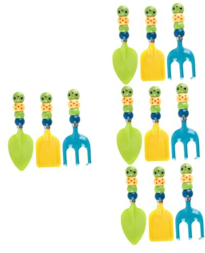 ibasenice 4sätze Bunten Junge Mädchen-gartenwerkzeugen Schaufel Rechen Und Pflanzwerkzeuge Für Junge Gärtner Für Sandkasten Und Gartenarbeit Sicher Und Kindgerecht