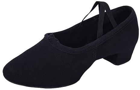 GALPADA Scarpe da Ballo Donna con Suola Morbida E Tacco Basso Scarpe da Danza Classica Leggere E Traspiranti per Yoga Jazz E Ballo da Sala