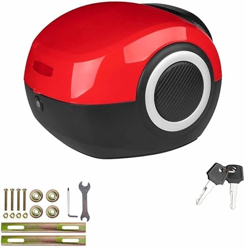Toppfodral Motorcykel, 20l Toppfodral För Skoter, Cykelbox För Bagagehylla, Motorcykelfodral Med Säkerhetslås, Robust Hållbart, Red