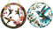 2 Pack Garden Fence Decorations, Bird Ornaments for Outdoor and Indoor Use, Weather-Resistant Hanging Garden Decor for Fence, Patio, Yard, or Living Room