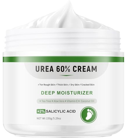 AOPEIBOTO Urea Cream for Feet, Foot Cream for Very Dry Feet, Cracked Heels, Hard and Dry Skin, Foot Moisturiser, 5.29oz/150g