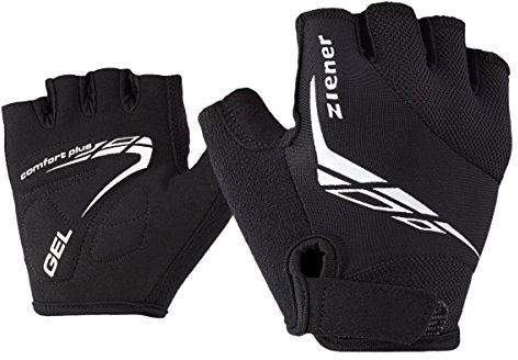 Ziener Kinder CANIZO Fahrrad-, Mountainbike-, Radsport-Handschuhe | Kurzfinger - atmungsaktiv/dämpfend, black, L