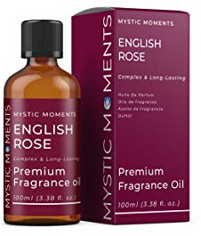 Mystic Moments | English Rose Fragrance Oil 100ml | Classic Floral Aroma | Romantic, Fresh Scent for Candles, Soap & Home Fragrance