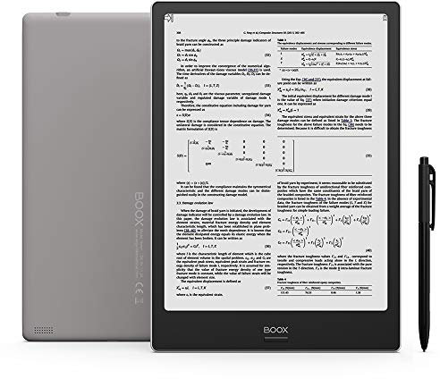 BOOX Note+ 10.3 Lector e-Book con Funda, Android 6.0, 2GB + 32GB, 4100mAh WiFi Gris