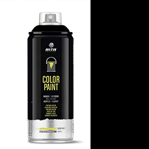 MONTANA Colors MTN PRO Negro Satinado - Spray 400ml, El embalaje puede variar