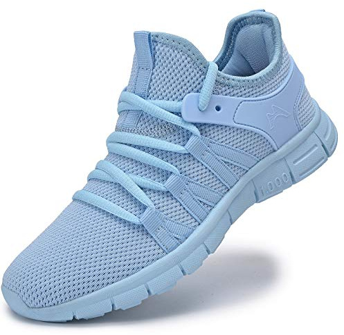 AOE Womens Walking Running Shoes Ultra Lightweight Breathable Mesh Tennis Shoes Non Slip Athletic Workout Gym Sneakers 8.5women / 7.5men