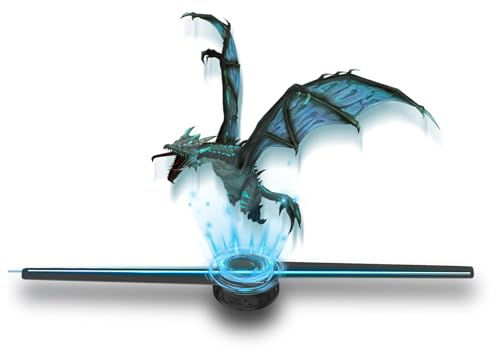 Holograma 3D,50cm Hologram Projector,con Control Remoto,Holograma Proyector Holográfico 3D de y 700 Tiendas de Videos, Exhibición de Publicidad, Centros Comerciales