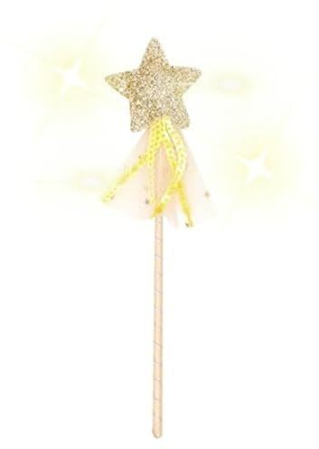 Fairy Wand, Glitter Star Wand Princess Wands Angel Fairy Wands Sticks for Christmas Costume Prop Birthday Wedding Party Supply Cosplay Accessories Y4-XNB (Gold-2)
