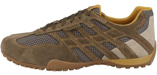 Geox Herren U Snake ORIGINAL A Sneaker, Military/Dk Grey, 40 EU
