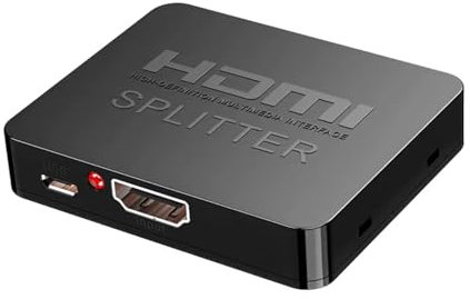 Okaywork Splitter - Cavo HDMI, Splitter HDMI, Adattatore HDMI 1 ingresso 2 uscite 2 estensioni monitor, Splitter multipresa per doppi monitor, cavo hub a 2 porte per PS3, DVD, HDTV, proiettore.