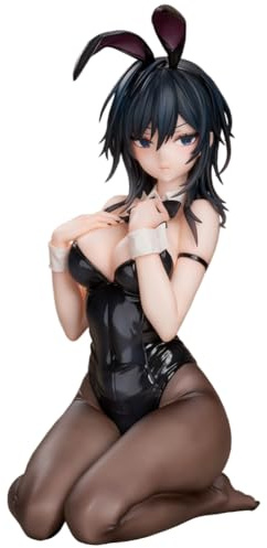 DEXSHUN Yokoyama Ishimi Pintura Original Anime Figura 17CM Detener de Fideos Chica Conejito de Anime Dibujo de Cartoon en Pose de Rodillas Modelo de Personaje Hecho a Mano Decoración de Escritorio