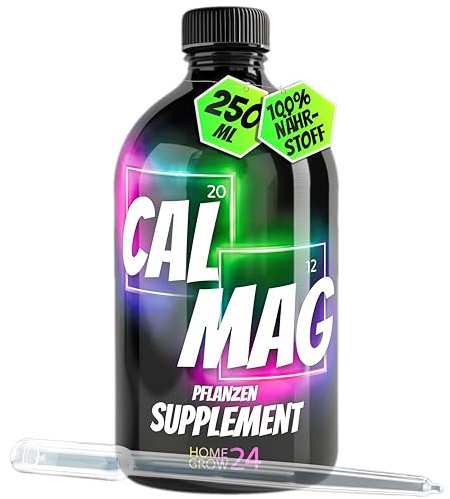 HOMEGROW24 CalMag Fertilizzante al magnesio e Calcio 250 ml per pomodori, Canapa e Molte Altre Piante - Integratore nutritivo Cal Mag per Una Fase di Crescita e fioritura ottimale