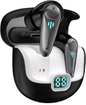 Wireless ANC Gaming Earbuds Bluetooth 5.4 ENC Noise Cancelling In Ear Headphones 2.4GHz 30ms Low-Latency Gaming Inear Wireless Earphones with Mic TWS Bluetooth Ear Buds for Games Sports Phone Calls