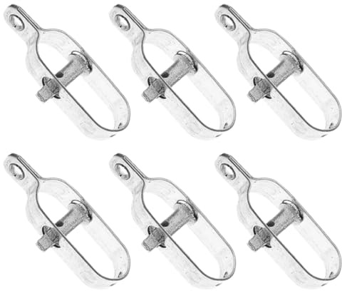 Veemoon Tendeur de Câble Métallique 90 Mm Lot 6 Pièces en Acier pour Tension Fil de Jardin Serrage Poulailler Installation Câbles Robustes Usage Extérieur
