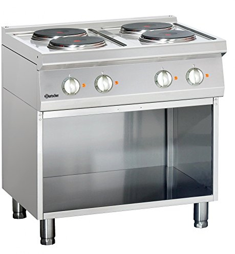 Bartscher Elektroherd 700 mit offenem Unterbau 800x700 Gastronomiebedarf
