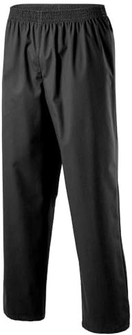 EXNER Medizinische OP-Schlupfhose, Pflege-Hose, Arbeitshose, Unisex für Herren und Damen in Medizin, Krankenpflege, Altenpflege, SPA, Wellnes, Kosmetik, Farbe schwarz, Größe S