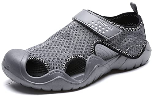 NING456 Hommes Chaussures d'eau Plage Bord de Mer Surf Pantoufles Été Camping Sandalia Extérieur