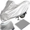 Retoo Telo di copertura per moto da esterno, impermeabile, per moto, impermeabile, per moto, impermeabile, 200 x 100 cm, antipolvere, colore: argento