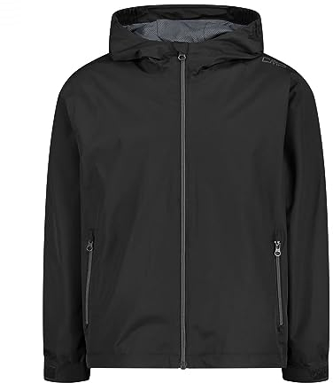 CMP - Kinderjacke mit fester Kapuze, Schwarz, 176