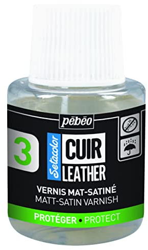 Pébéo - Setacolor Leder - Seidenmatter Lack für Leder - Hilfsmittel für Leder und Kunstleder - Personalisierung von Taschen, Schuhen, Sneakern - Widerstand gegen Kratzer, Falten, Reibung - 110 ml