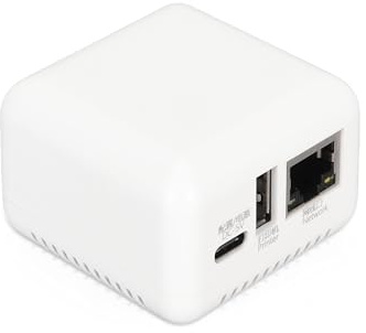 Gugxiom Serveur d'impression USB, Serveur d'impression LAN Partageable, Serveur d'impression USB 2.0 pour XP pour Android pour Linux 3.4 pour iOS, Max 256 Go (Carte