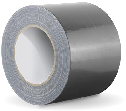 Verstärktes Klebeband, extra stark, 50 m x 50 mm, Mehrzweck-Klebeband, zum Reparieren, Befestigen, Bündeln, Verstärken oder Versiegeln. Wasserdicht, wasserdicht (1, grau, 50 mm x 50 mm)